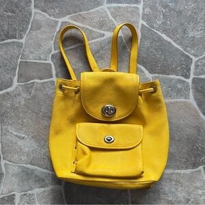 Coach Vibrant Yellow Backpack